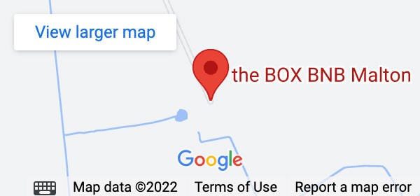 google map showing the box bnb location